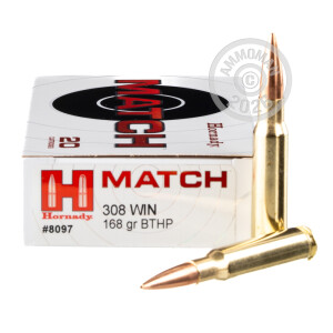 Image of Hornady 308 / 7.62x51 rifle ammunition.