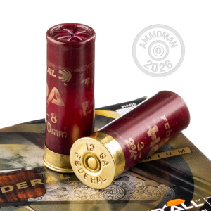Image of the 12 GAUGE FEDERAL HIGH OVER ALL 2-3/4" 1 OZ. #8 SHOT (25 ROUNDS) available at AmmoMan.com.