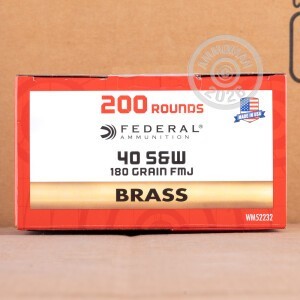 An image of .40 Smith & Wesson ammo made by Federal at AmmoMan.com.