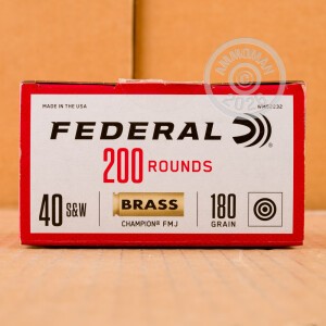 Image of 40 S&W FEDERAL CHAMPION 180 GRAIN FMJ (1000 ROUNDS)
