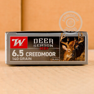 A photo of a box of Winchester ammo in 6.5MM CREEDMOOR.