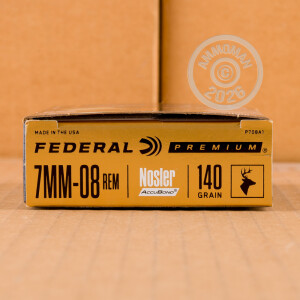 Image of 7MM-08 REM FEDERAL 140 GRAIN ACCUBOND (20 ROUNDS)