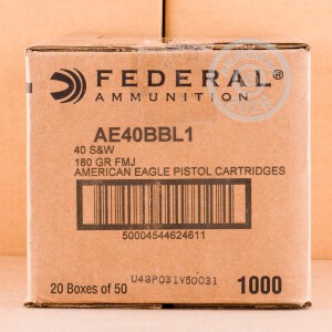 Image of 40 S&W FEDERAL AMERICAN EAGLE C.O.P.S. 180 GRAIN FMJ (50 ROUNDS)