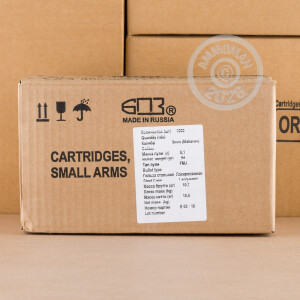 Photo of 9x18 Makarov FMJ ammo by Brown Bear for sale at AmmoMan.com.