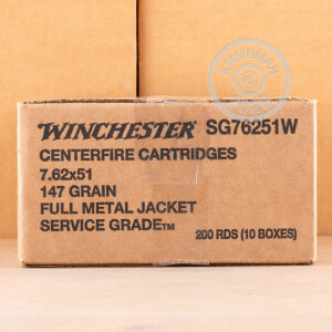 Image detailing the brass case on the Winchester ammunition.