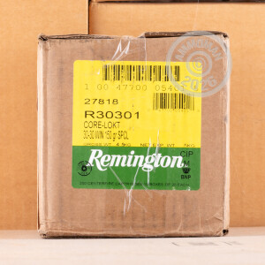Photo detailing the 30-30 REMINGTON CORE-LOKT 150 GRAIN SP (200 ROUNDS) for sale at AmmoMan.com.