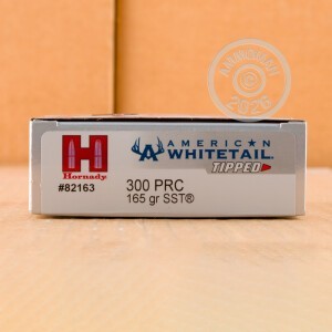 Photograph showing detail of 300 WIN MAG HORNADY AMERICAN WHITETAIL TIPPED 165 GRAIN SST (20 ROUNDS)