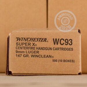 Image of 9mm Luger pistol ammunition at AmmoMan.com.