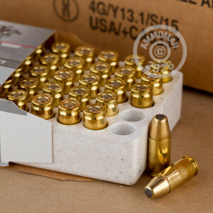 Image of 9mm Luger ammo by Winchester that's ideal for shooting indoors, Subsonic, training at the range.