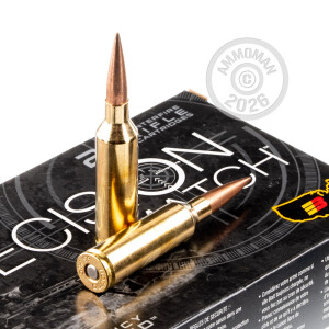 Photograph showing detail of 6.5 PRC BARNES PRECISION MATCH 145 GRAIN OTM BT (20 ROUNDS)
