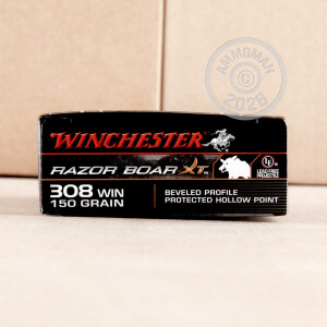Image of 308 WIN WINCHESTER RAZORBACK XT 150 GRAIN BPPHP (20 ROUNDS)