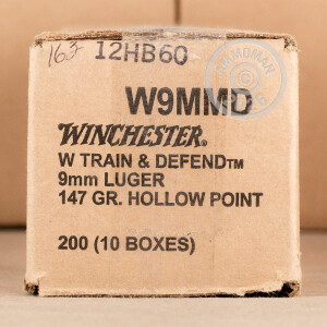 Photo of 9mm Luger JHP ammo by Winchester for sale at AmmoMan.com.