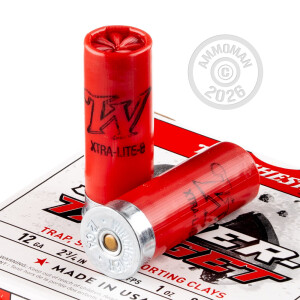 Photo detailing the 12 GAUGE WINCHESTER SUPER TARGET 2-3/4" #8 SHOT (25 ROUNDS) for sale at AmmoMan.com.