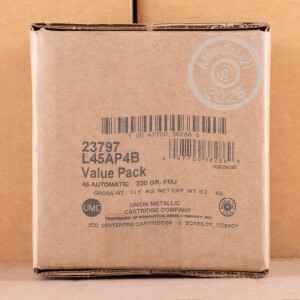 Image of .45 Automatic ammo by Remington that's ideal for Subsonic, training at the range.