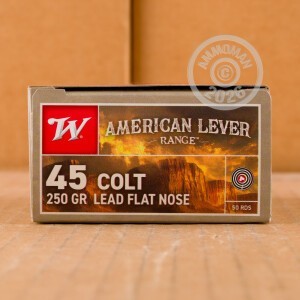 Image of 45 LONG COLT WINCHESTER AMERICAN LEVER RANGE 250 GRAIN LFN (50 ROUNDS)