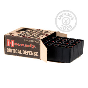 Image of the 25 ACP HORNADY CRITICAL DEFENSE 35 GRAIN FTX (250 ROUNDS) available at AmmoMan.com.