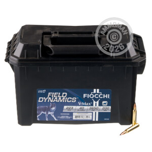 Image detailing the brass case on the Fiocchi ammunition.