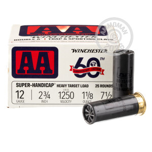 Photograph showing detail of 12 GAUGE WINCHESTER AA TARGET 1 1/8 OZ #7 ½ SHOT (25 ROUNDS)