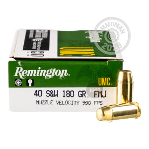 Image of 40 S&W REMINGTON UMC 180 GRAIN MC (50 ROUNDS)