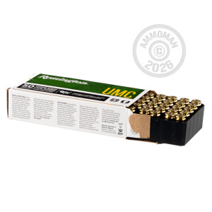 Photo detailing the 40 S&W REMINGTON UMC 180 GRAIN MC (50 ROUNDS) for sale at AmmoMan.com.