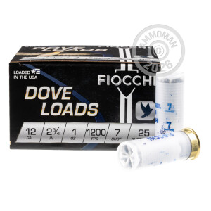 Photograph showing detail of 12 GAUGE FIOCCHI 2-3/4" 1 OZ. #7 STEEL SHOT (250 ROUNDS)