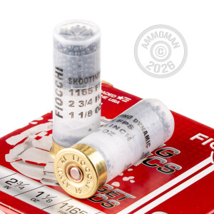 Image of the 12 GAUGE FIOCCHI TARGET SHOOTING DYNAMICS 2-3/4“ 1-1/8 OZ. #8 SHOT (25 ROUNDS) available at AmmoMan.com.