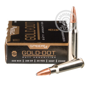 Image of 308 WIN SPEER GOLD DOT 168 GRAIN BONDED SP (20 ROUNDS)