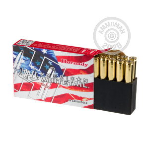 Photo detailing the 30-06 SPRINGFIELD HORNADY AMERICAN WHITETAIL 150 GRAIN SP (200 ROUNDS) for sale at AmmoMan.com.