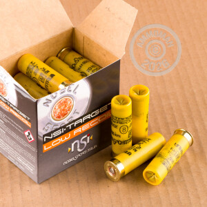 Photograph showing detail of 20 GAUGE NSI LOW RECOIL 2 3/4" 3/4 oz. #8 SHOT (25 ROUNDS)