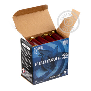 Photo detailing the 12 GAUGE FEDERAL GAME SHOK 2 3/4" 1 OZ. #6 SHOT (250 ROUNDS) for sale at AmmoMan.com.