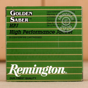 Image of Remington 9mm Luger pistol ammunition.