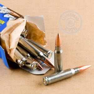 Photo detailing the 308 WIN SILVER BEAR 145 GRAIN FMJ (500 ROUNDS) for sale at AmmoMan.com.