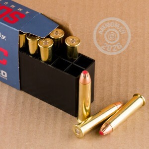 Image of Hornady 45-70 Government rifle ammunition.