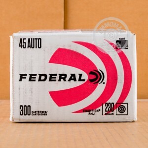 Image detailing the brass case and boxer primers on 300 rounds of Federal ammunition.