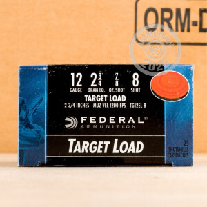  #8 shot shotgun rounds for sale at AmmoMan.com - 25 rounds.