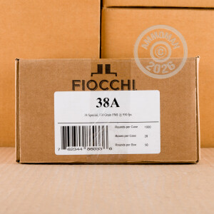 Image of 38 Special ammo by Fiocchi that's ideal for Subsonic, training at the range.