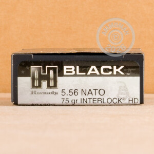 Photo of 5.56x45mm soft point ammo by Hornady for sale.