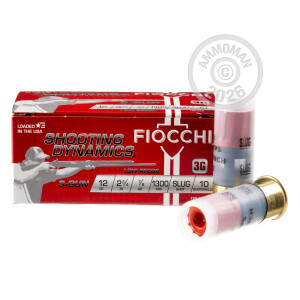 Image of 12 GAUGE FIOCCHI 3 GUN MATCH 2-3/4" 7/8 OZ. RIFLED SLUG (10 ROUNDS)