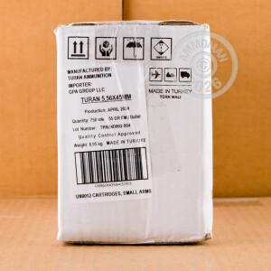 Photo of 5.56x45mm FMJ ammo by Turan for sale.