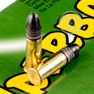Image of the 22 LR REMINGTON THUNDERBOLT 40 GRAIN LEAD ROUND NOSE (500 ROUNDS) available at AmmoMan.com.