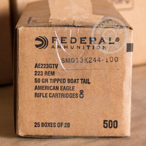 An image of 223 Remington ammo made by Federal at AmmoMan.com.