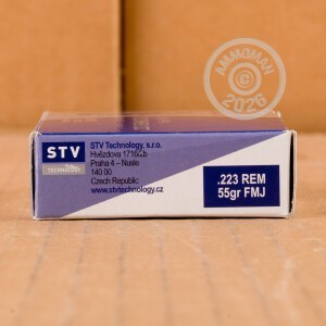 A photo of a box of Scorpio ammo in 223 Remington.