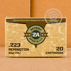 Image of 223 Remington rifle ammunition at AmmoMan.com.