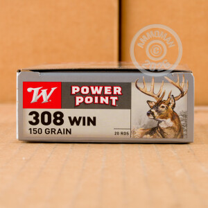 Photo detailing the 308 WIN WINCHESTER SUPER-X 150 GRAIN POWER-POINT (200 ROUNDS) for sale at AmmoMan.com.