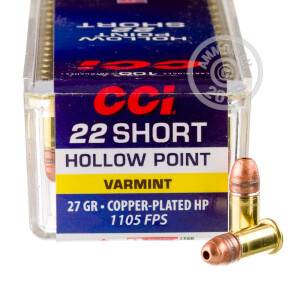 Image of 22 SHORT CCI HIGH VELOCITY 27 GRAIN CPHP (5000 ROUNDS)