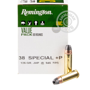 Image of .38 SPECIAL +P REMINGTON UMC 125 GRAIN SJHP (600 ROUNDS)