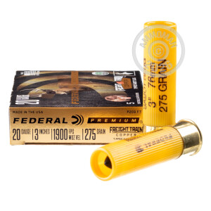 Image of 20 GAUGE FEDERAL FREIGHT TRAIN COPPER 3" 275 GRAIN SABOT SLUG (50 ROUNDS)