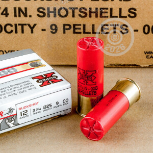 Photograph showing detail of 12 GAUGE WINCHESTER SUPER-X 2-3/4" 00 BUCK (5 ROUNDS)