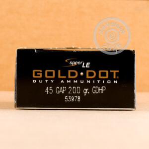 Image of .45 GAP SPEER GOLD DOT 200 GRAIN JHP (50 ROUNDS)