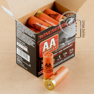 Image of 12 GAUGE WINCHESTER AA ORANGE TRAACKER 2 3/4“ 1 1/8 OZ. #7.5 SHOT (25 ROUNDS)